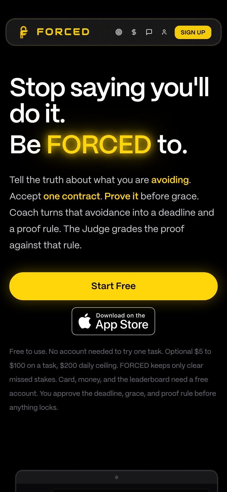 FORCED on iPhone