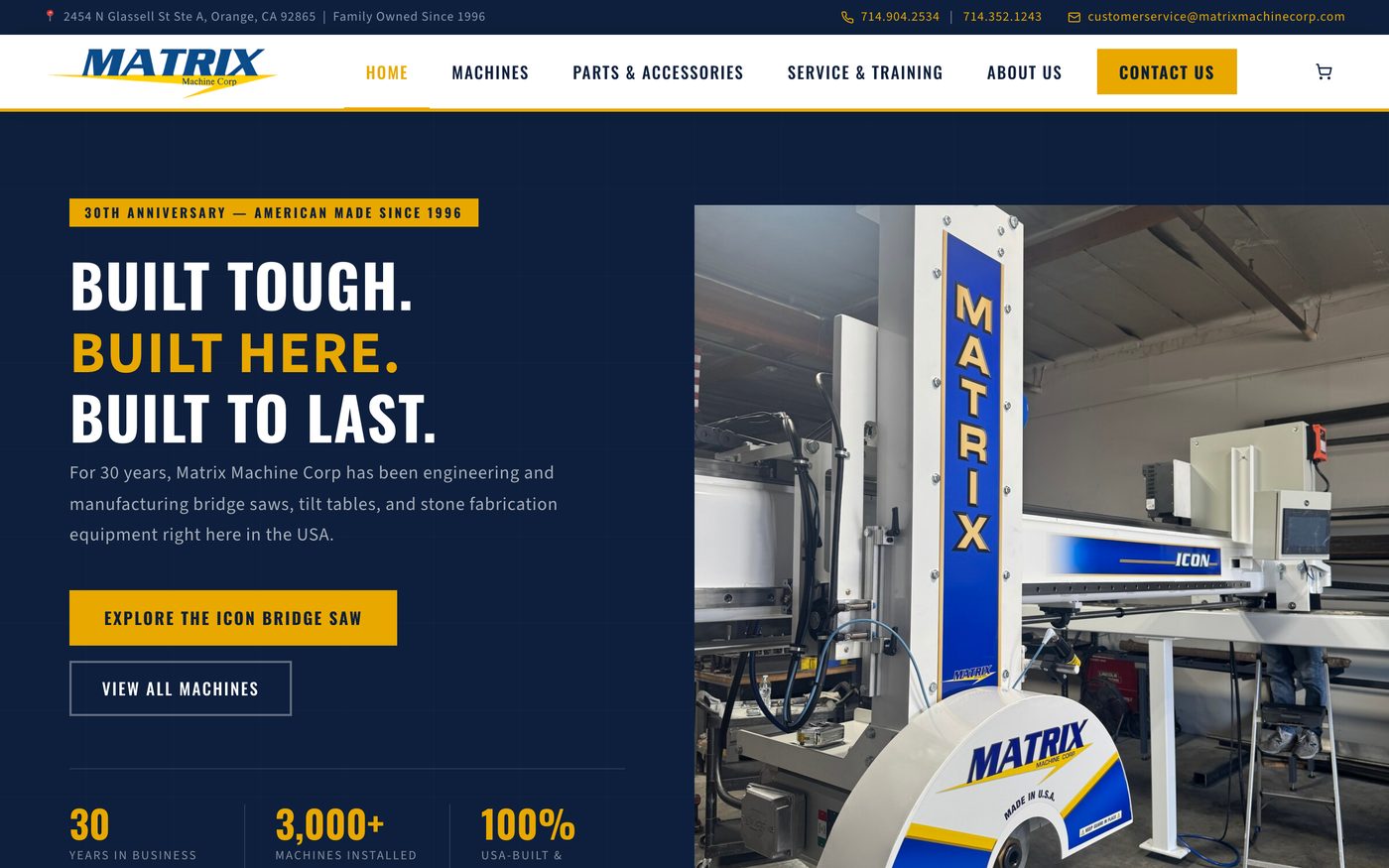 Matrix Machine Corp website